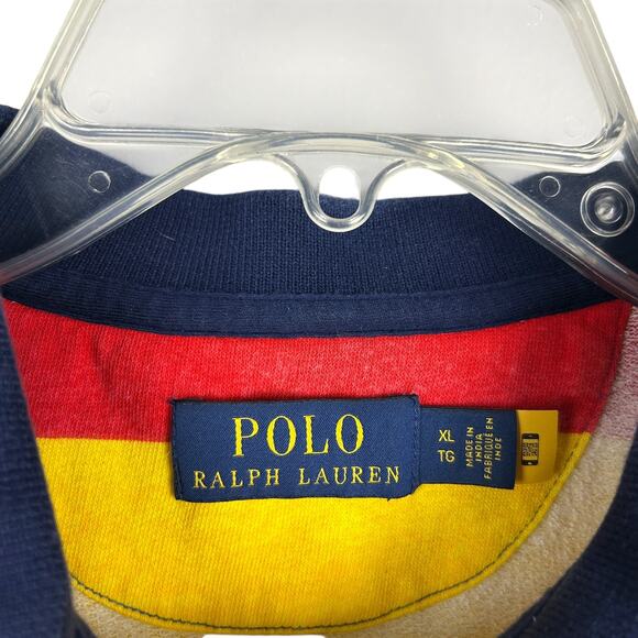 Polo By Ralph Lauren Multicolored Southwestern Stripe Short Sleeve Collared Polo - Picture 4 of 4